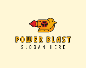 Rocket Powered Duck logo design