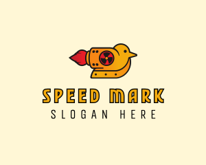 Rocket Powered Duck logo design