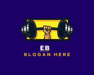 Bodybuilding - Weightlifting Barbell Fitness logo design