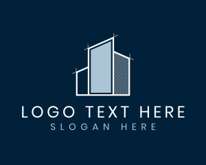 Engineer - House Construction Building logo design
