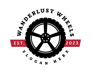 Wheel Tire Automotive logo design