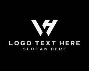 Monogram - Business Firm Letter VH logo design