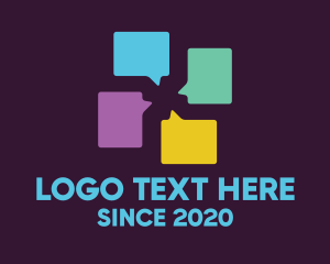 Communicate - Group Chat Application logo design