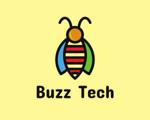 Bug - Tropical Bee Insect Bug logo design