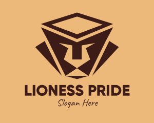 Lioness - Brown Ethnic Lion logo design