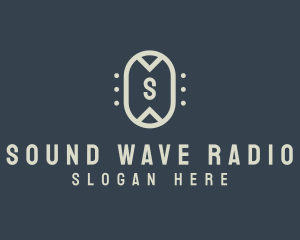 Radio - Microphone Radio Podcast logo design