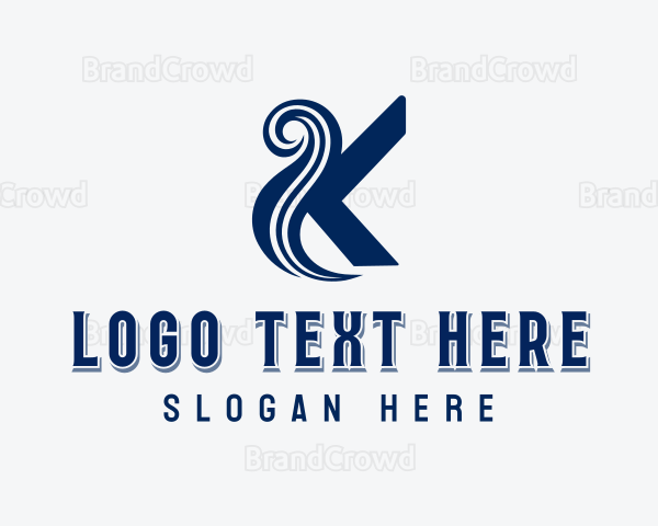 Professional Brand Studio Letter K Logo