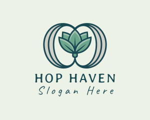 Organic Hops Beer Brewery  logo design