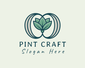 Pint - Organic Hops Beer Brewery logo design