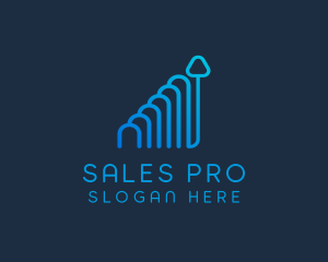 Sales - Arrow Sales Finance logo design