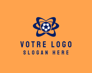 League - Soccer Ball Orbit logo design
