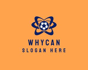 League - Soccer Ball Orbit logo design