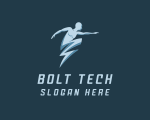Bolt - Energy Bolt Human logo design