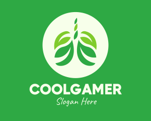 Tea - Green Eco Lungs logo design