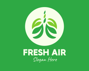 Green Eco Lungs logo design