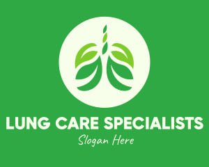 Green Eco Lungs logo design