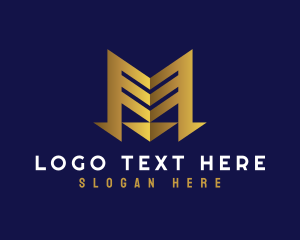 Luxury - Modern Business Professional Letter M logo design