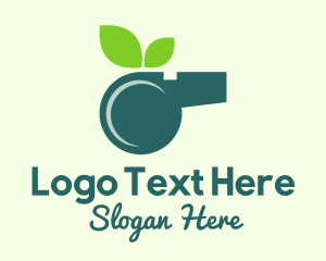 Coach - Eco Leaf Whistle logo design