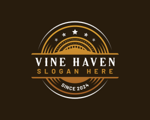 Luxury Winery Badge logo design