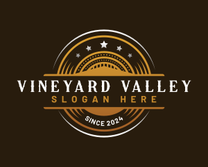 Winery - Luxury Winery Badge logo design
