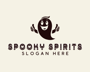 Halloween Ghost Spirit logo design