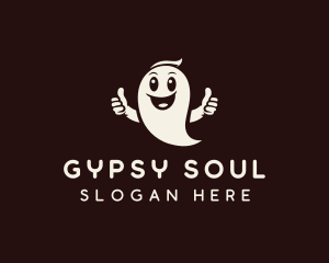 Halloween Ghost Spirit logo design