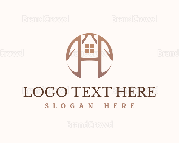 Real Estate Letter H Monogram Logo