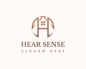 Real Estate Letter H Monogram logo design