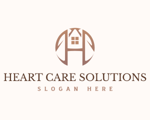 Real Estate Letter H Monogram logo design