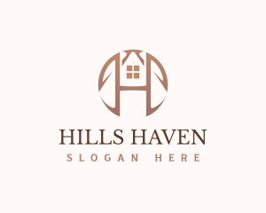 Real Estate Letter H Monogram logo design