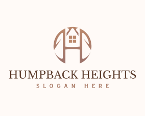 Real Estate Letter H Monogram logo design