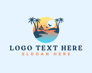 Birds - Summer Vacation Island logo design