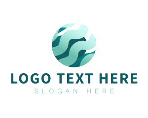 Modern - Abstract Flow Globe logo design