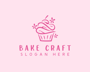 Cupcake Pastry Dessert  logo design