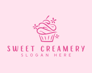 Cupcake Pastry Dessert  logo design