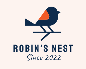 Robin - Canary Bird Aviary logo design
