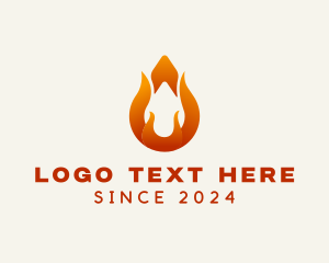 Blazing - Fire Safety Symbol logo design