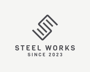 Steel - Minimalist Steel Construction logo design
