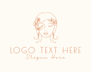 Floral Beauty Face Logo