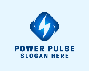 Voltage - Blue Lightning Voltage logo design