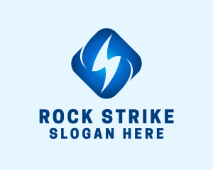 Blue Lightning Voltage logo design