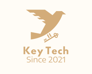 Flying Bird Key logo design