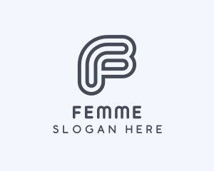 Generic Brand Letter F logo design