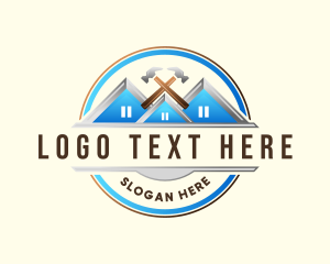 Refurbish - Maintenance Roof Hammer logo design