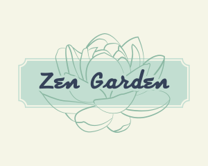 Lotus Floral Banner logo design