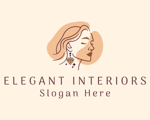 Elegant Beautiful Lady  logo design