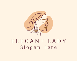 Elegant Beautiful Lady  logo design