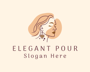 Elegant Beautiful Lady  logo design