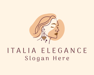 Elegant Beautiful Lady  logo design