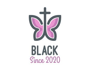 Holy Butterfly Cross logo design